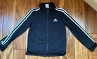 Adidas Youth Track Jacket Size Small (8) Black EUC