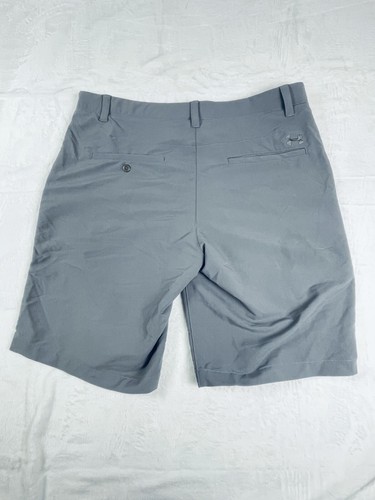 Under Armour Shorts Mens Tagged 36 Waist Gray Loose Heatgear Pockets Buttons - Picture 11 of 18