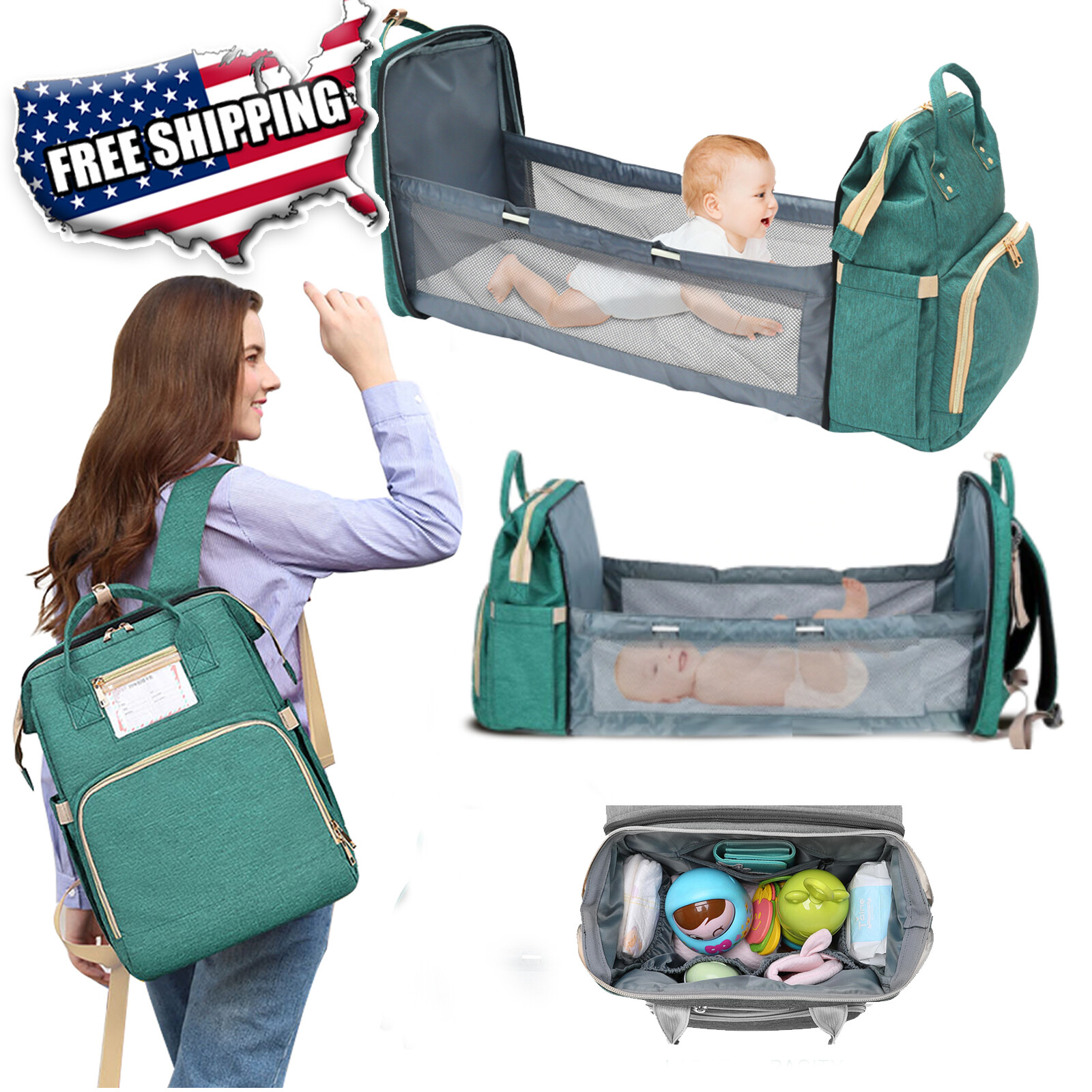 3 in 1 nappy bag
