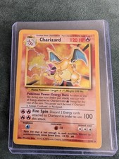 Pokémon TCG Charizard Base Set 4/102 Holo Unlimited Holo Rare