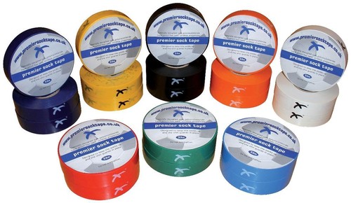  33m Rolle Premier Sockenband Fußball Hockey Rugby Schienbein Pad Sockenband 19 mm  - Bild 1 von 13