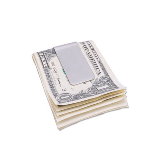 Stainless Steel Money Clip Credit Card Clip Holder Wallet White 1pc - Bild 10 von 12