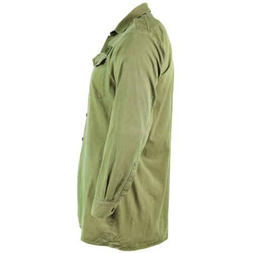 Original British army shirt O.D Green Military service long sleeve BDU - Picture 3 of 6