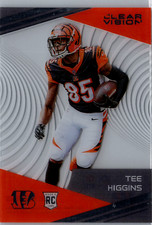 2020 Panini  Clear Vision Card RC#CV-12 Tee Higgins Cincinnati Bengals