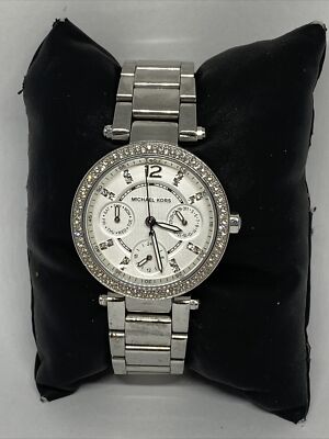 Michael Kors MK5615 Women Stainless Steel Analog S Michael Kors Parker Silver Dial Silver Steel Strap Watch for  main image 3