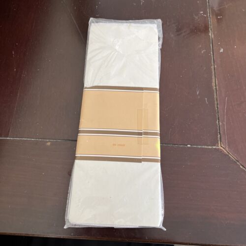 Vintage 3 YSL Yves Saint Laurent Weiß Taschentücher Herren Große Permanent Presse - Bild 3 von 3