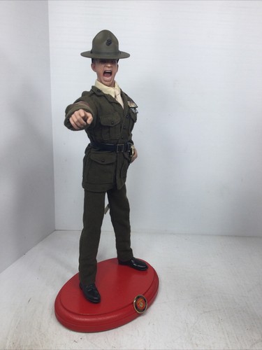 1/6 CUSTOM USMC MARINE "GUNNY" DRILL INSTRUCTOR KLEID GRÜN UNIFORM SCHWERT & STÄNDER - Bild 18 von 24