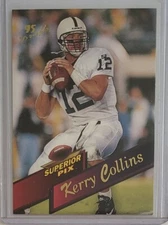 1995 Superior Pix Draft #5 Kerry Collins Penn State Nittany Lions Football Card 