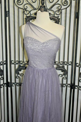 V1200 OCCASIONS 5703 SZ 10 SILVER $285 FORMAL BRIDESMAID PROM DRESS GOWN - Picture 3 of 7