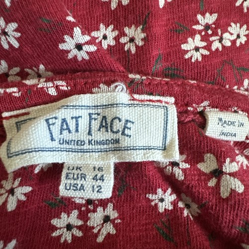 Fat Face Simone Dress Size 16 Tunic Jersey Pullover Swing Skater Ditsy Daisy GUC - Picture 2 of 7