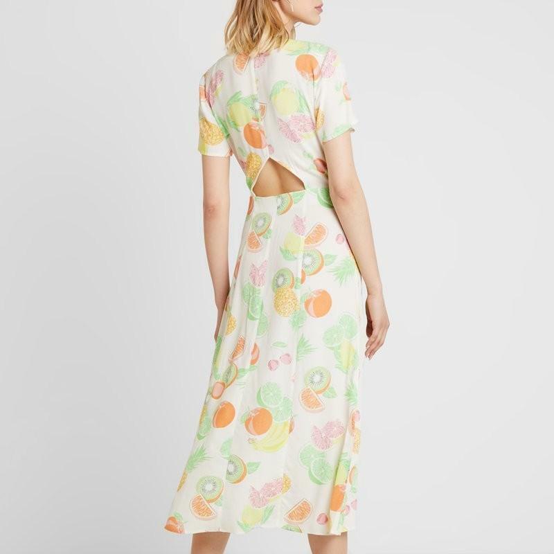 Warehouse fruit top salad midi dress