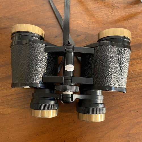 VTG OPTEX 7x35 Coated Optics EXTRA WIDE ANGEL Binoculars & CASE 551 ft 1000 yds - Picture 2 of 12