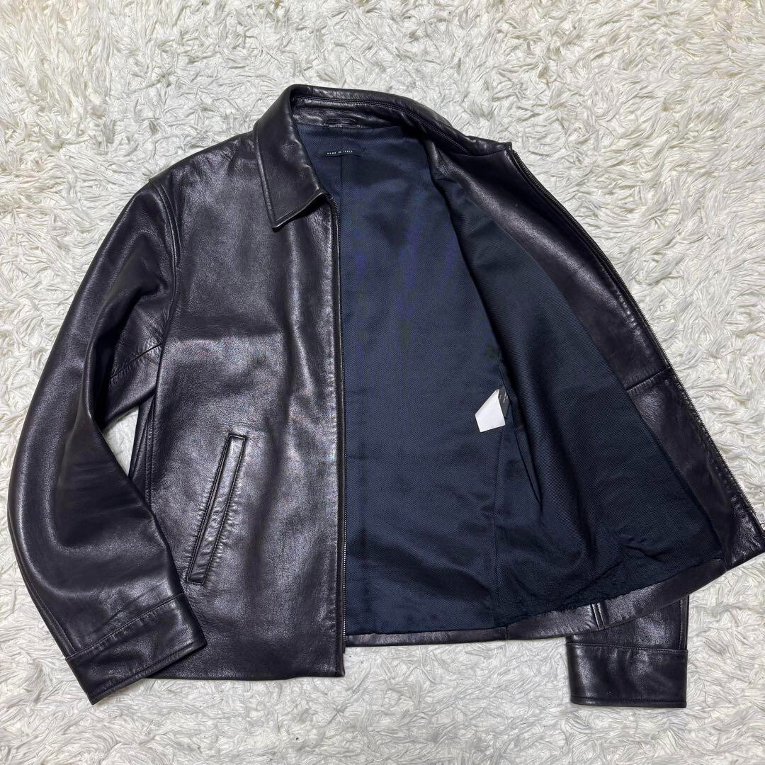 GUCCI Leather Single Jacket black サイズ48 s-l1200.jpg