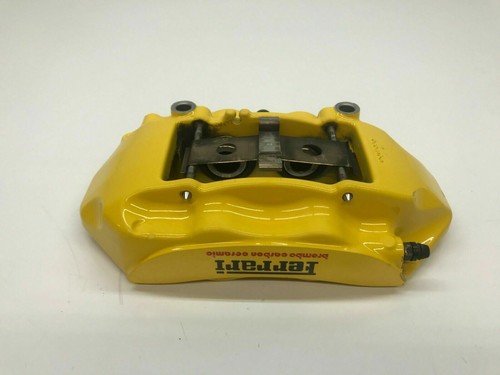 FERRARI 458 ITALIA REAR LEFT DRIVER LH SIDE CCB BRAKE CALIPER YELLOW OEM 261790 - Picture 1 of 8