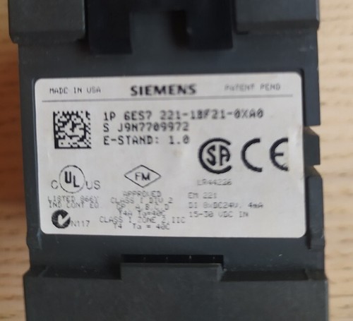 SIEMENS SIMATIC 6ES7 221-1BF21-0XA0 EM221 8 ENTRADAS DIGITALES - Bild 4 von 8