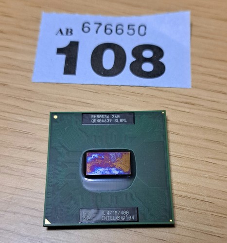 INTEL CELERON M 360 CPU - SL8ML - 1.40GHz/1M/400MHz  (Socket P) - Processor - Picture 1 of 2