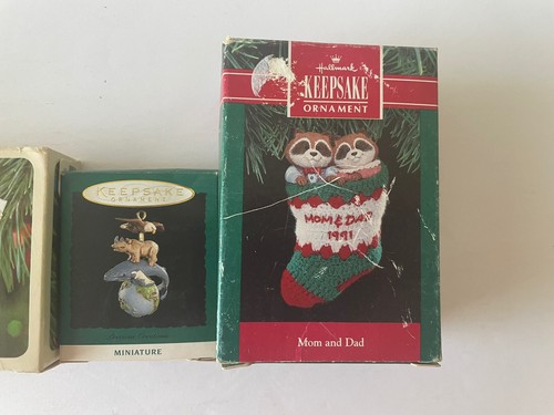 Lot of 5 Vintage Hallmark Keepsake Christmas Ornaments inc. Mary Hamilton, Perky - Picture 3 of 4