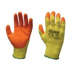 Scan Knitshell Latex Palm Gloves - L (Size 9) (Pack 12) SCAGLOKSPK12