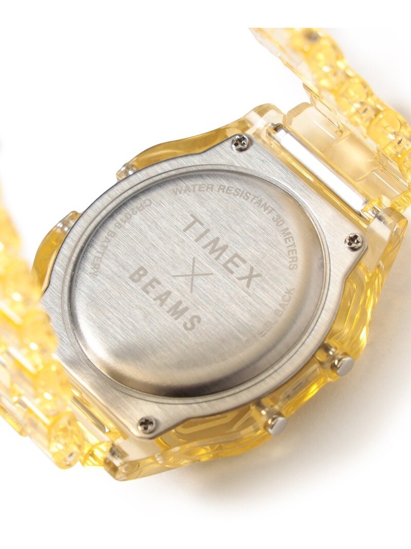 大量入荷 Clear BOY BEAMS × TIMEX Yellow Japan Watch Digital Classic 時計