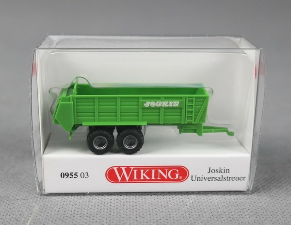Wiking 095503/0955 03 (Spur N,1:160) Joskin Universalstreuer GelbgrüN - Neuware!-image