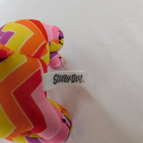 Scooby-Doo Zigzag Multicolor Plush Purple Pink Red Yellow Orange 10 in tall - Picture 8 of 8