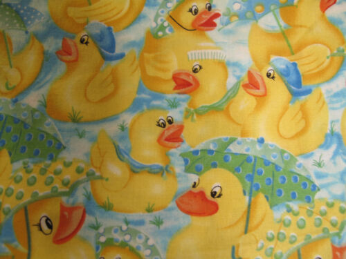 Rubber Duckies Kathy Hatch Designs BTY Cotton Sew Quilt Fabric MHS Licensing - Picture 3 of 5