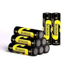 8X Scigold Rechargeable Battery 3.7V 17500mWh Lithium For Electronic Devices