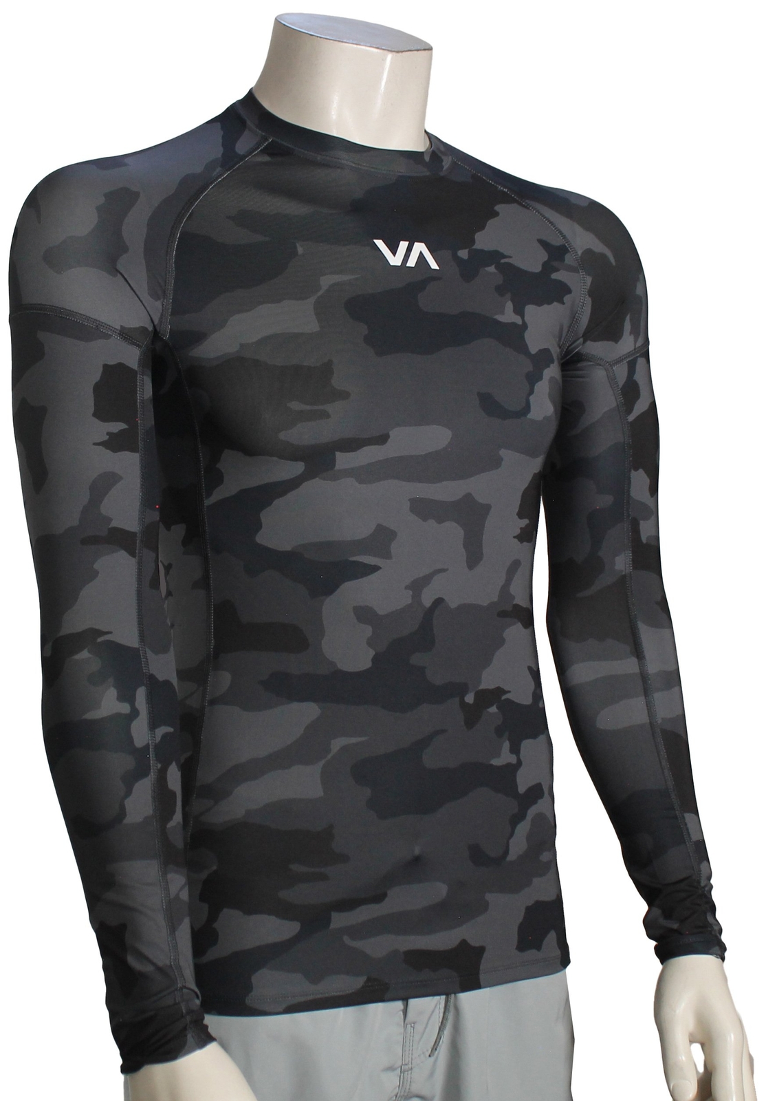 Рашгард RVCA VA Sport LS - Черный камуфляж - Новинка