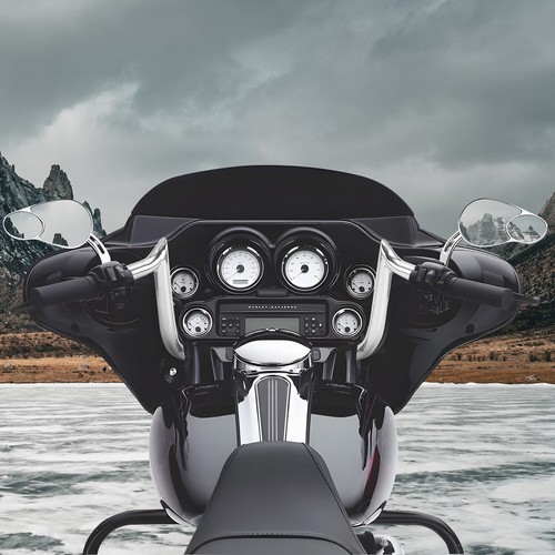 Manillar Ape excavadora Meathook de 10" para Harley Touring 86-23 FLH FLHX FLHTC - Imagen 15 de 16