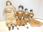 4 Antique 1860's to 1880's Porcelain & Bisque Dolls