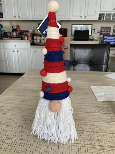 Patriotic 4th Of July Gnome New W Tags 14x4” - Picture 6 of 6