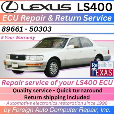 1996 Lexus Ls400 ECU Engine Computer 89661-50303 1uzfe for sale