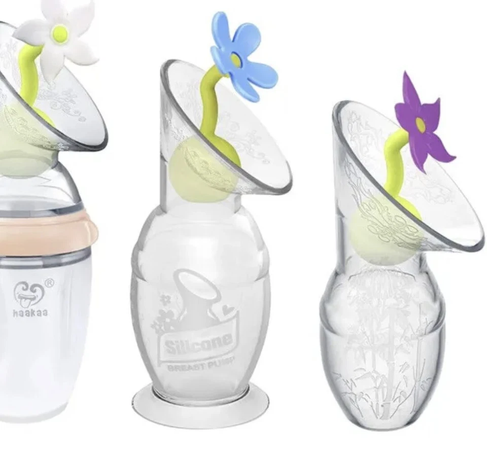 2pc Haakaa Silicone Breast Pump Flower Stopper, Purple, 12.1g - Image 2 of 4