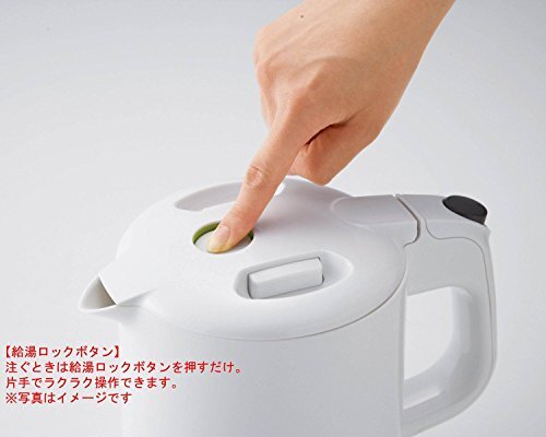 Tiger Thermos Electric Kettle 600ml White Wakuko PCF-G060-W Tiger - Picture 3 of 4