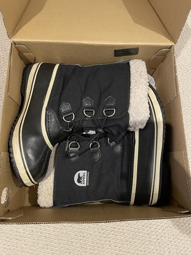 Sorel Yoot Pac Nylon WP Kinder Jungen Mädchen Schnee Skischuhe Gr. EUR 39 UK 6 schwarz - Bild 2 von 8