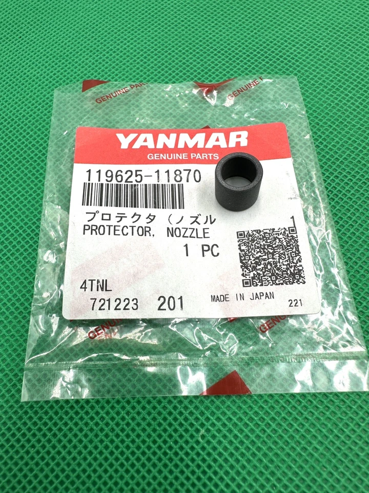 Protector de boquilla genuino Yanmar KIT 119625-11870 y asiento de boquilla 119625-11880 OEM Foto 2 de 3