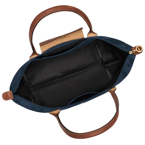 ¡Auténtico! N) Bolso de Mano de Compras Longchamp Le Pliage Original L Grande -Azul Marino/Acero/Salvia - Imagen 7 de 20
