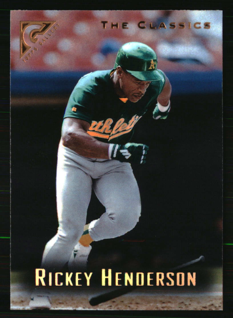 Rickey Henderson 1996 Topps Gallery #79 BASEBALL Card
