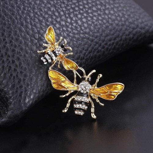 Vintage fashionable insect bee brooch coat suit versatile accessory pin - Picture 3 of 6