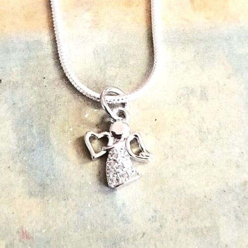 Collar de plata esterlina ángel de la guarda primera comunión joyería religiosa - Imagen 2 de 6