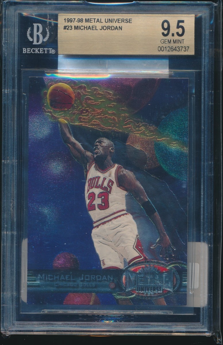 マイケル・ジョーダン 1997-98 l Universe BGS 9.5 MICHAEL JORDAN 1997-98 FLEER METAL UNIVERSE #23