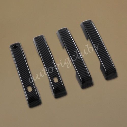 For Ford F-150 F150 2021-2023 Carbon Fiber Exterior Door Handle Cover Trims - Picture 6 of 7