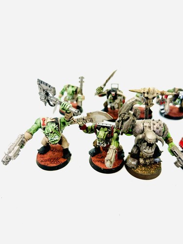 Warhammer 40k Ork Boyz Well Painted 10 Each Evil Sunz War band WAAAGH!!! - Picture 6 of 7