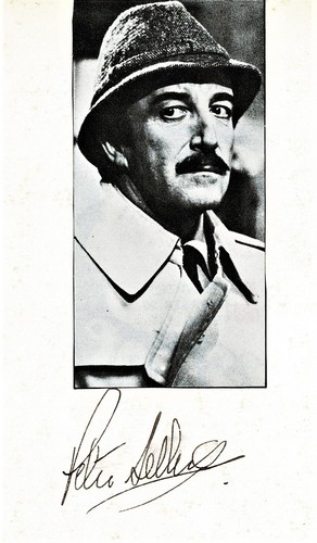 Peter Sellers Autograph on Card CoA - Picture 1 of 2