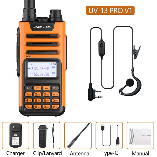 Baofeng UV-13 PRO Dual Band Walkie Talkie Wsparcie Typ-C USB Ham Dwukierunkowe radio - Zdjęcie 16 z 22