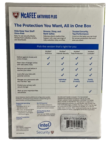 McAfee Antivirus Plus, 10 Geräte, 2016 - Bild 2 von 3