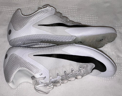 NIKE Zoom Rival Sprint White Black Track Spikes Shoes Mens Sz 6.5 7.5 9 10 12 - Picture 3 of 14