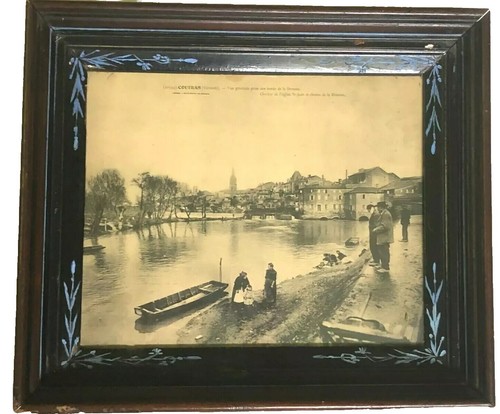 IMPRESIÓN FOTOGRÁFICA ANTIGUA 1908 - Vista de la torre de campana Iglesia de San Juan - Francia - Enmarcado/Vidrio - Imagen 1 de 10