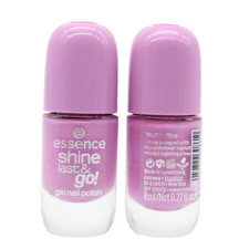 3x Essence SHINE LAST & GO! Gel Nail Polish Nagellack 74 Lilac Vibes 8ml