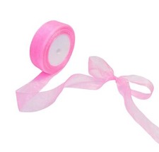 1 Inch 50 Yards Sheer Organza Ribbon Chiffon Ribbon for Gift Wrapping Wedding...